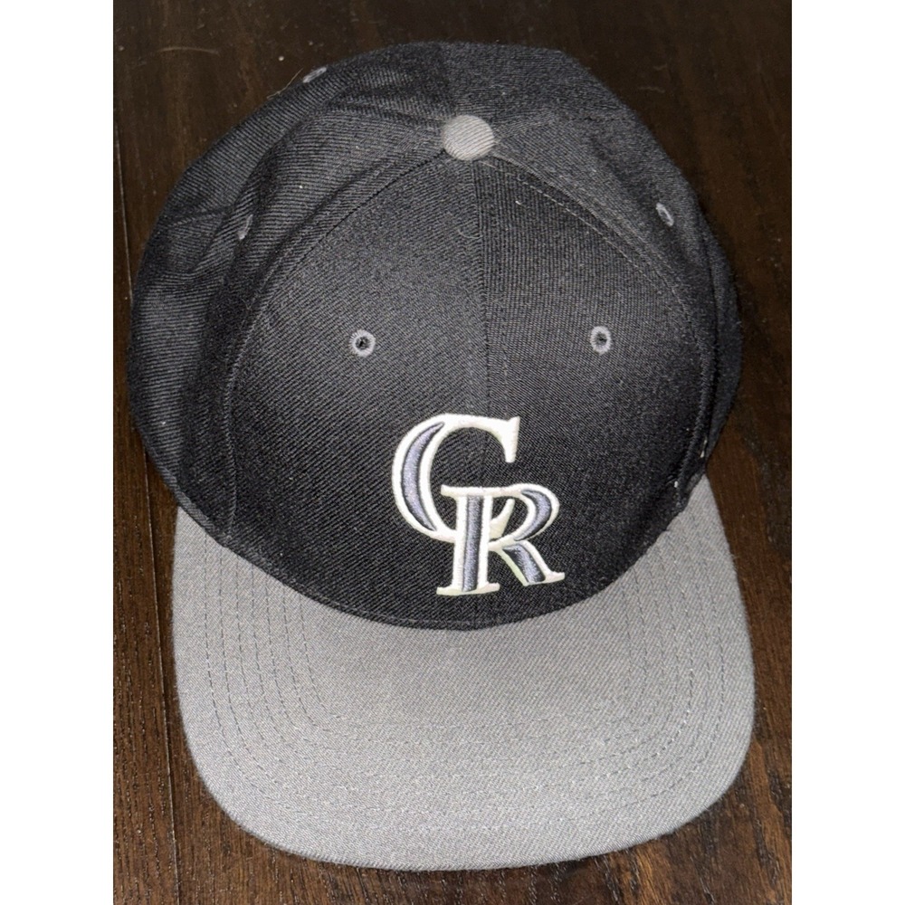 47 Brand Colorado Rockies MLB Baseball Cap Black‎ w/ Grey Adjustable Hat OSFA